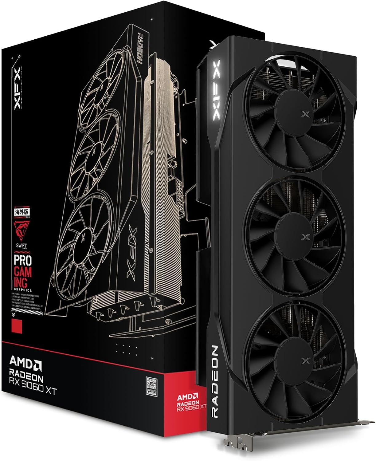 Triple Fan Gaming Graphics Card 16Gb - Placa de Vídeo Swift AMD Radeon