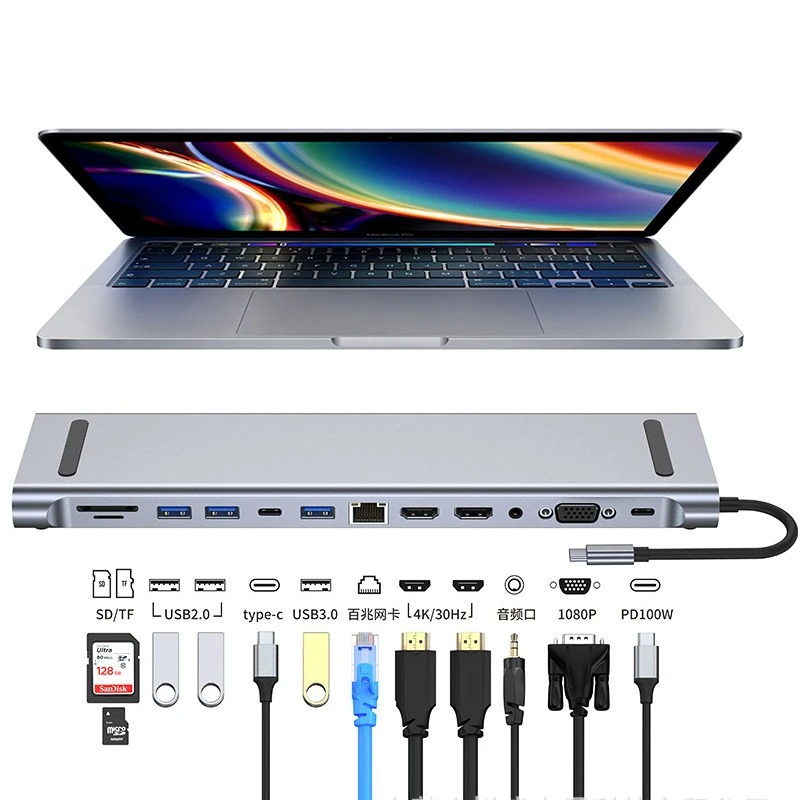 Usb c 3.0 hub tipo c para mult - 4 Hdmi Multi Monitor Video Card 4K avaliação e preço