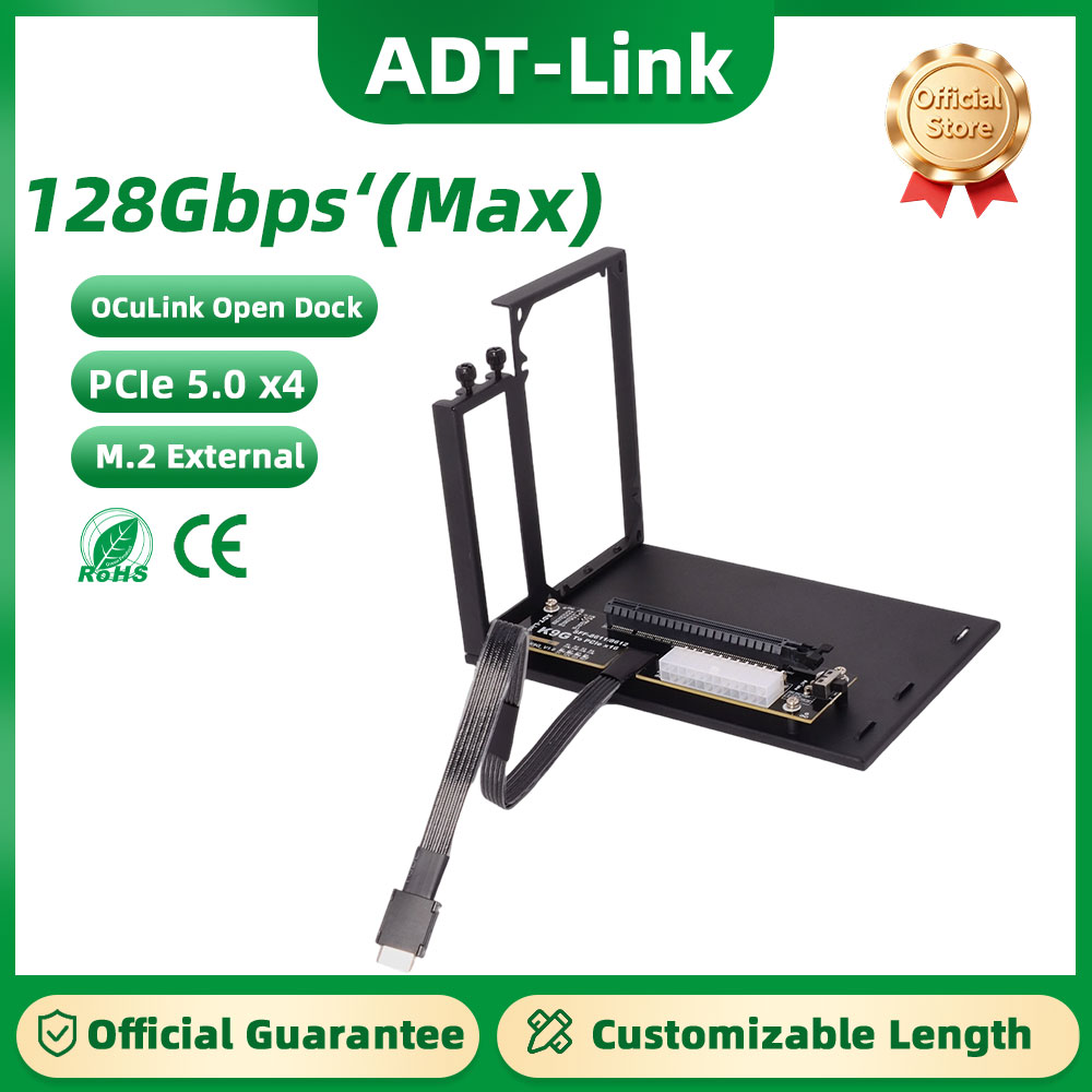 Adaptador eGPU ADT-Link PCIe 5 - Oculink Egpu Dock Graphics Card avaliação e preço